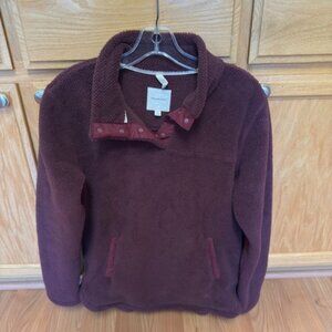 Burgundy Thread and Supply fleece